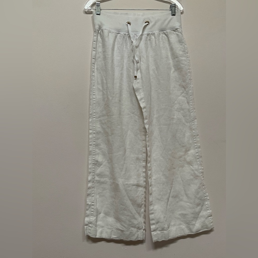 Lilly Pulitzer THE BEACH PANT -  Linen pants- SIZE MEDIUM